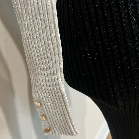 HUGO BOSS LONG-SLEEVED KNITTED DRESS V NECKLINE Size S - Picture 4 of 4